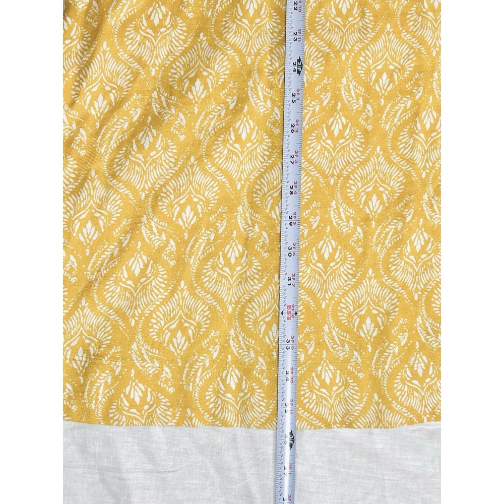 Sigrid Olsen Womens Tunic Dress Mustard Yellow Sleeveless XL Linen Pockets - Picture 4 of 8
